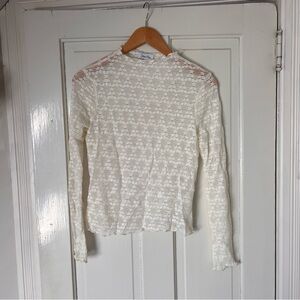 White Lacey Top